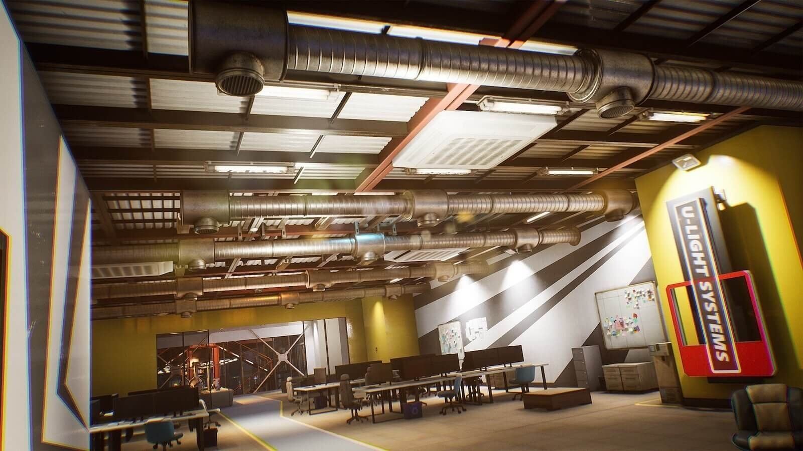 Factory virtual production standing set — angle 14 on the L.A. & ABQ Castle Studios stage