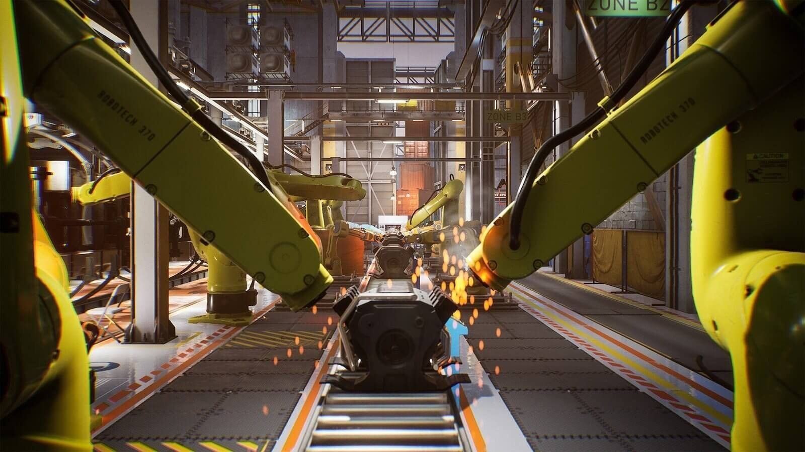 Factory virtual production standing set — angle 18 on the L.A. & ABQ Castle Studios stage