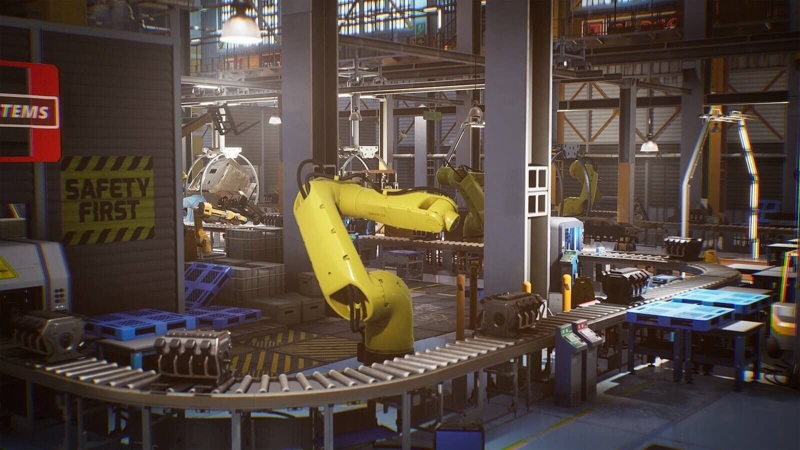 Factory virtual production standing set — angle 20 on the L.A. & ABQ Castle Studios stage