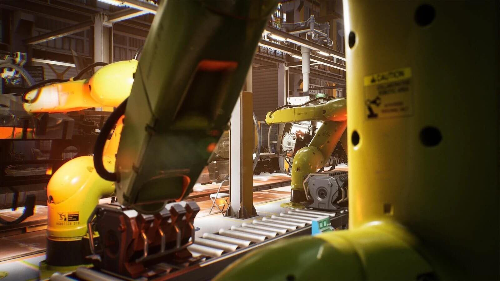 Factory virtual production standing set — angle 7 on the L.A. & ABQ Castle Studios stage