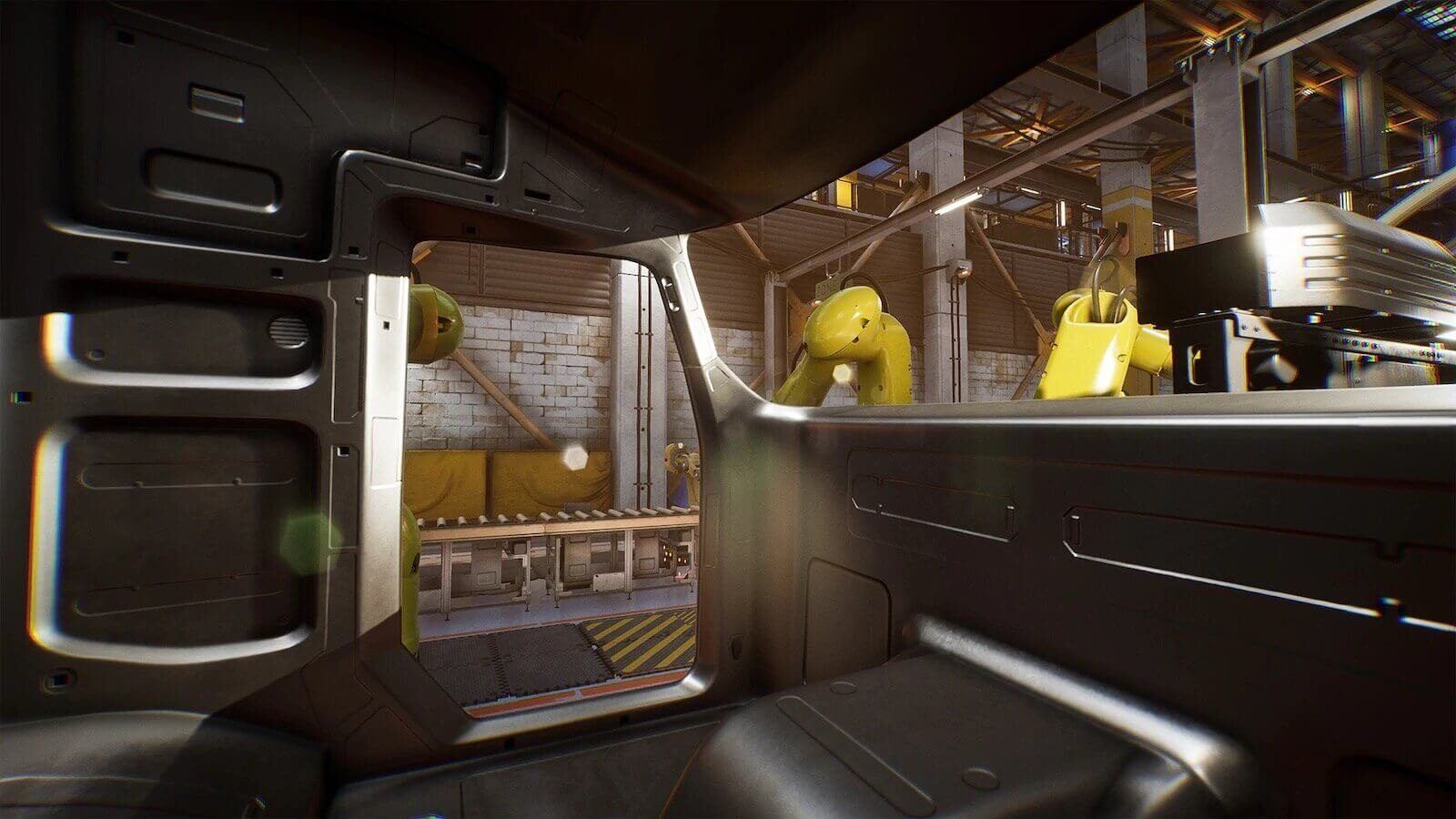 Factory virtual production standing set — angle 10 on the L.A. & ABQ Castle Studios stage