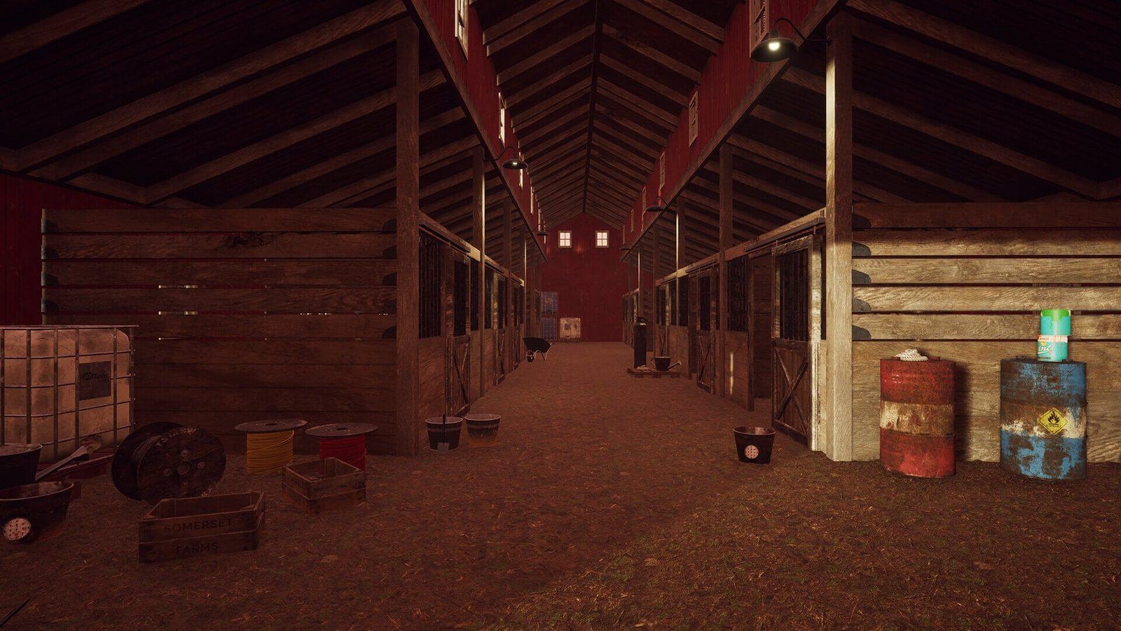 Farm virtual production standing set — angle 3 on the L.A. & ABQ Castle Studios stage
