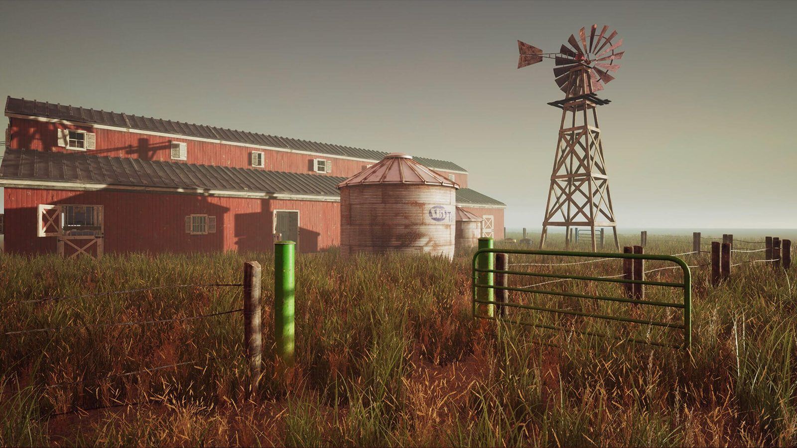 Farm virtual production standing set — angle 6 on the L.A. & ABQ Castle Studios stage
