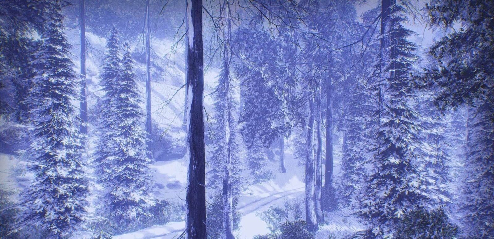 Forest virtual production standing set — angle 12 on the L.A. & ABQ Castle Studios stage