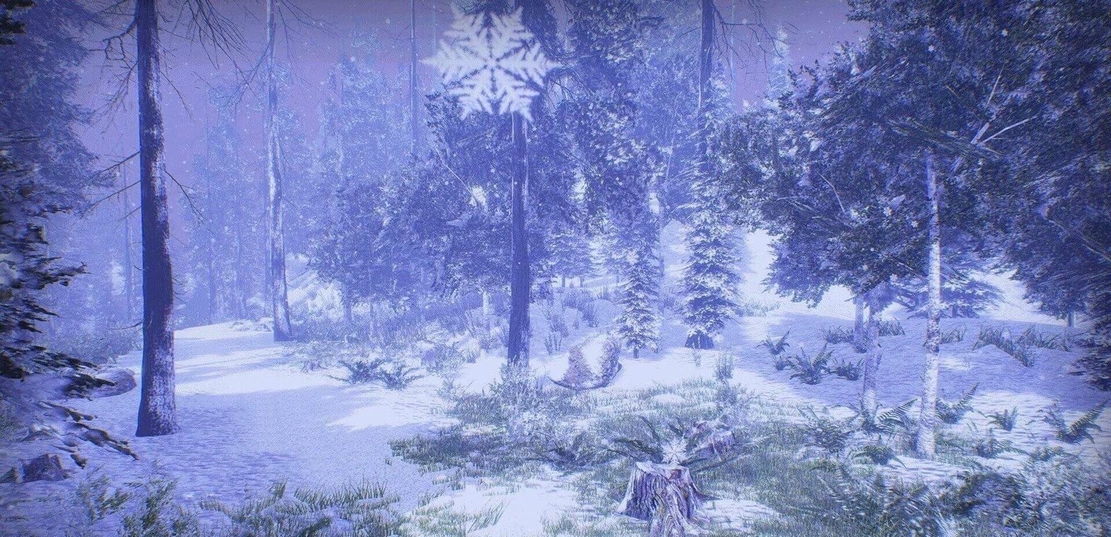 Forest virtual production standing set — angle 15 on the L.A. & ABQ Castle Studios stage