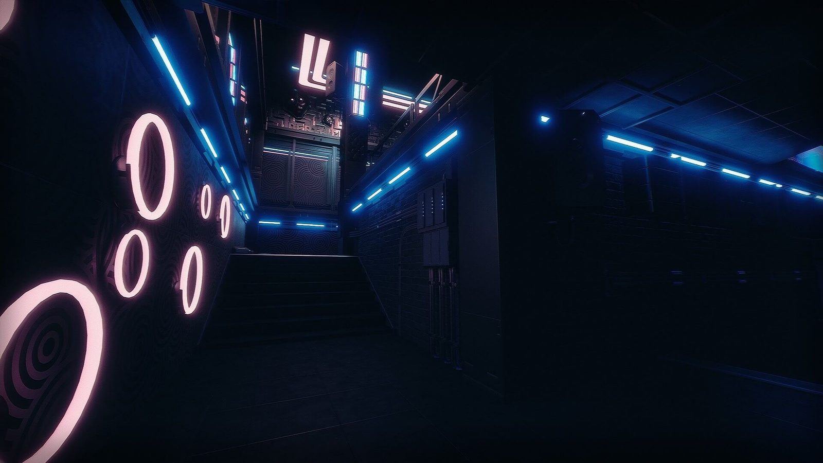 Future Night Club virtual production standing set — angle 5 on the L.A. & ABQ Castle Studios stage