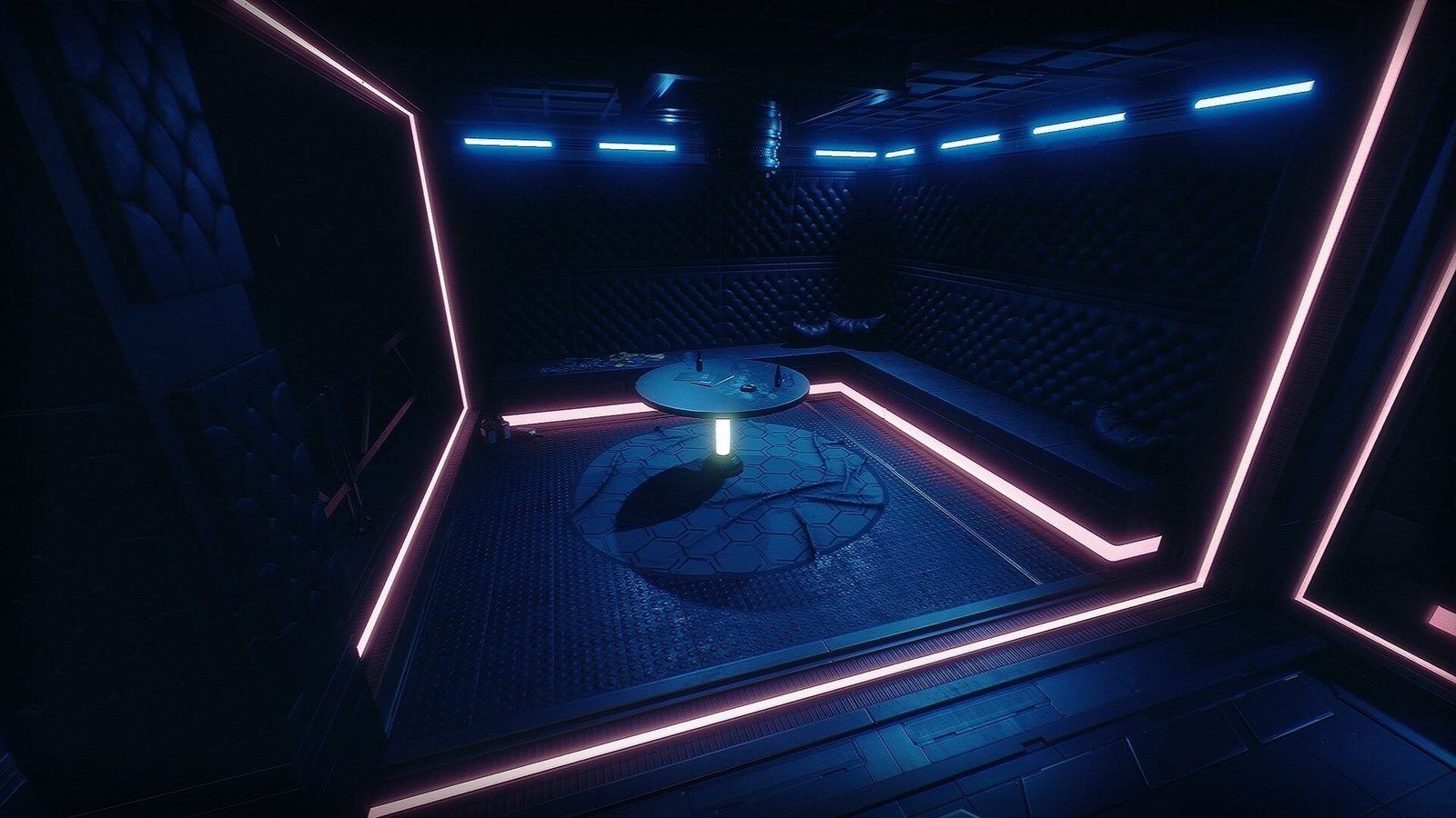 Future Night Club virtual production standing set — angle 7 on the L.A. & ABQ Castle Studios stage