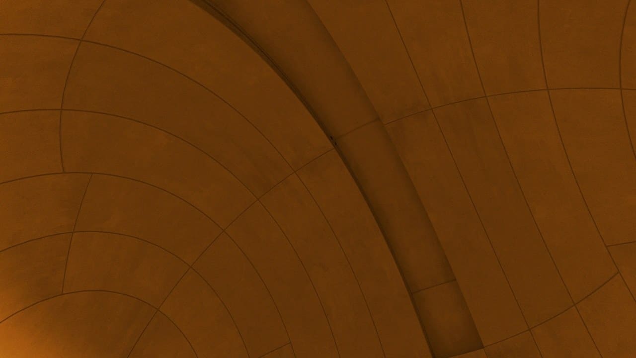 Futuristic Dome Chamber virtual production standing set — angle 9 on the L.A. & ABQ Castle Studios stage