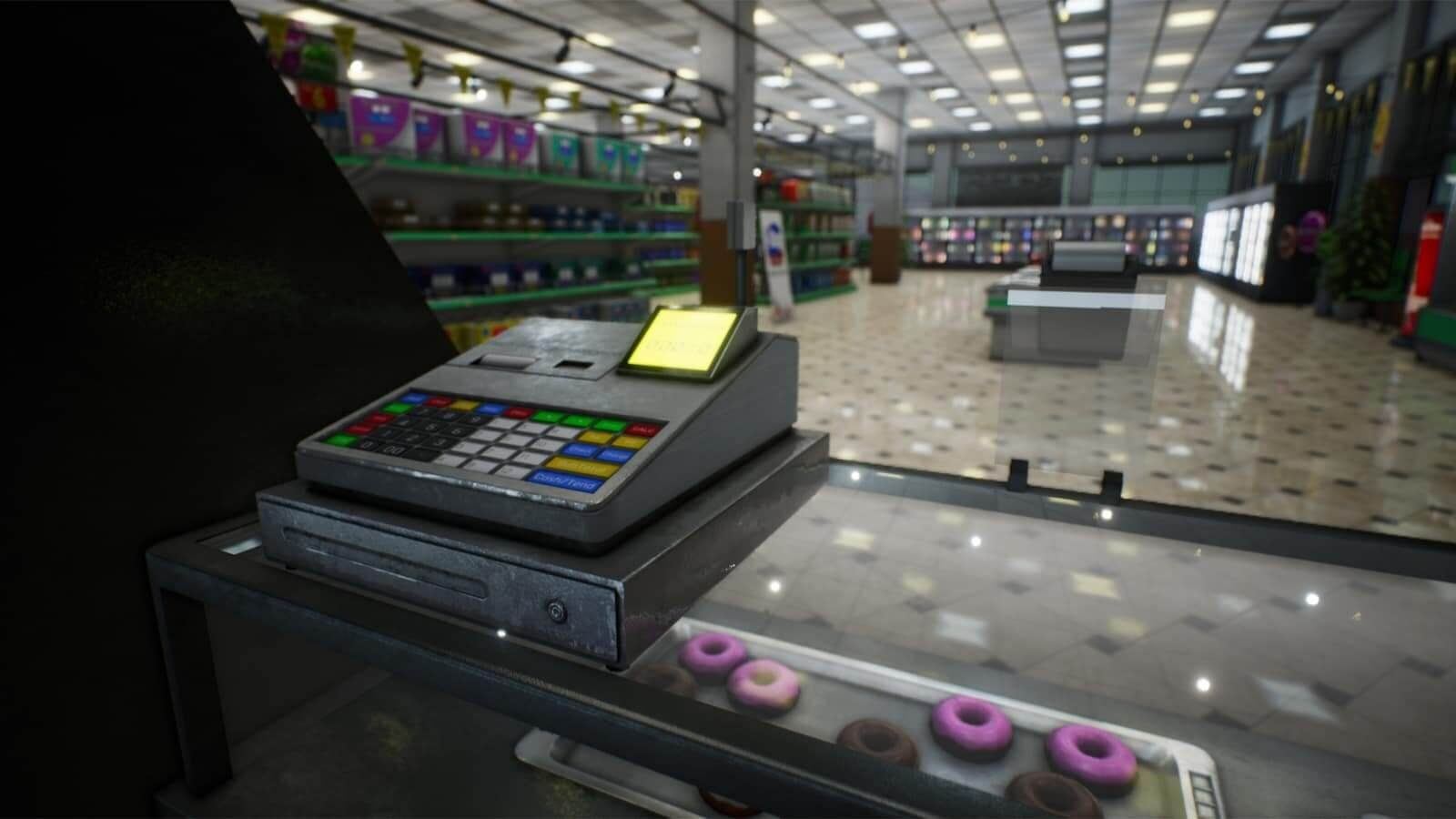 Grocery Store virtual production standing set — angle 2 on the L.A. & ABQ Castle Studios stage