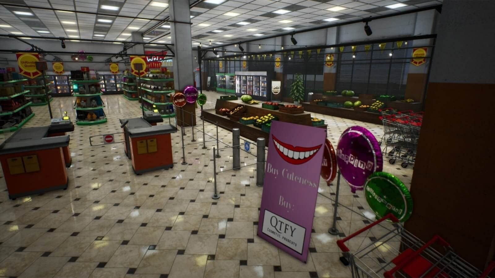 Grocery Store virtual production standing set — angle 13 on the L.A. & ABQ Castle Studios stage