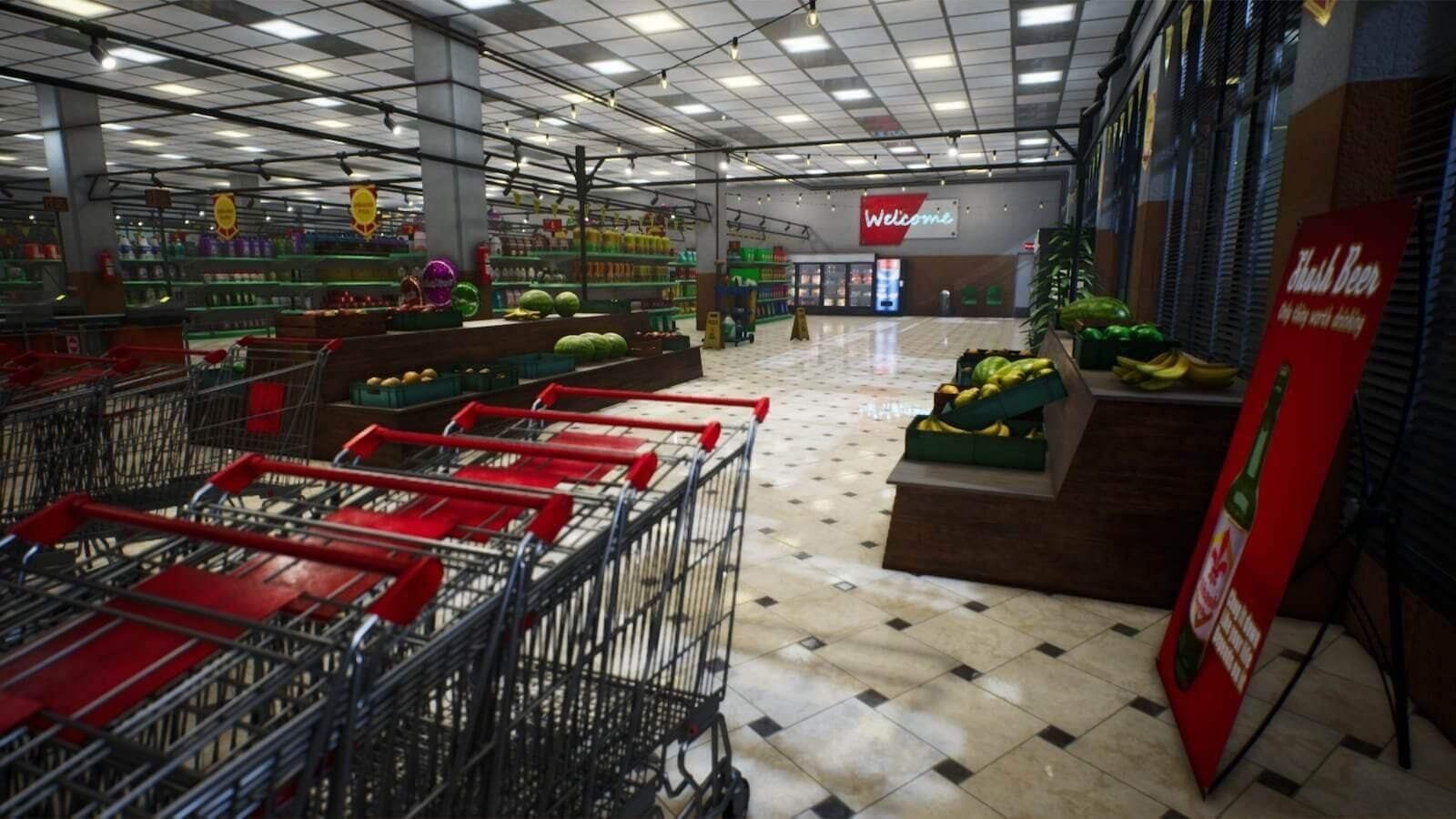 Grocery Store virtual production standing set — angle 19 on the L.A. & ABQ Castle Studios stage