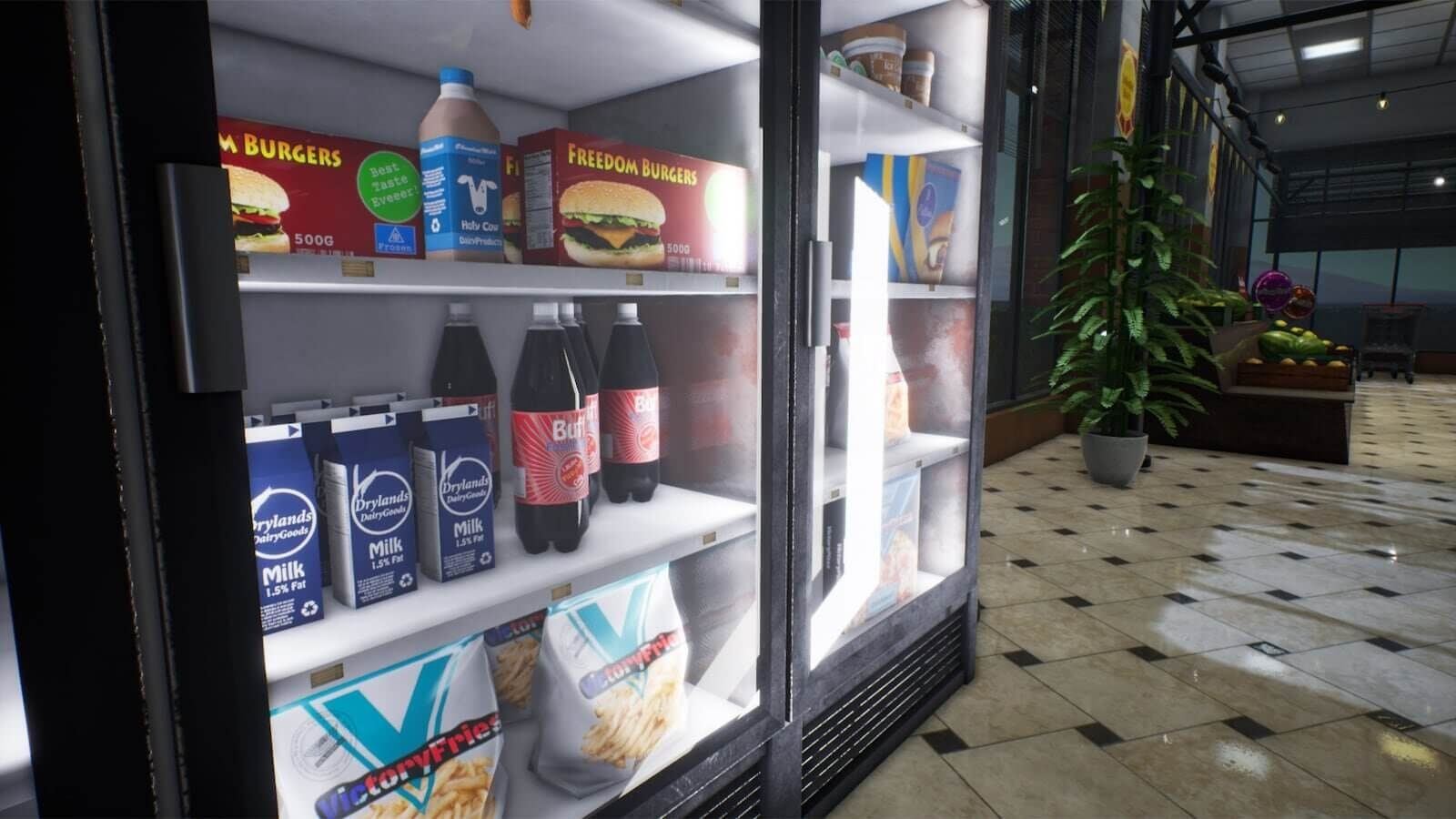 Grocery Store virtual production standing set — angle 6 on the L.A. & ABQ Castle Studios stage