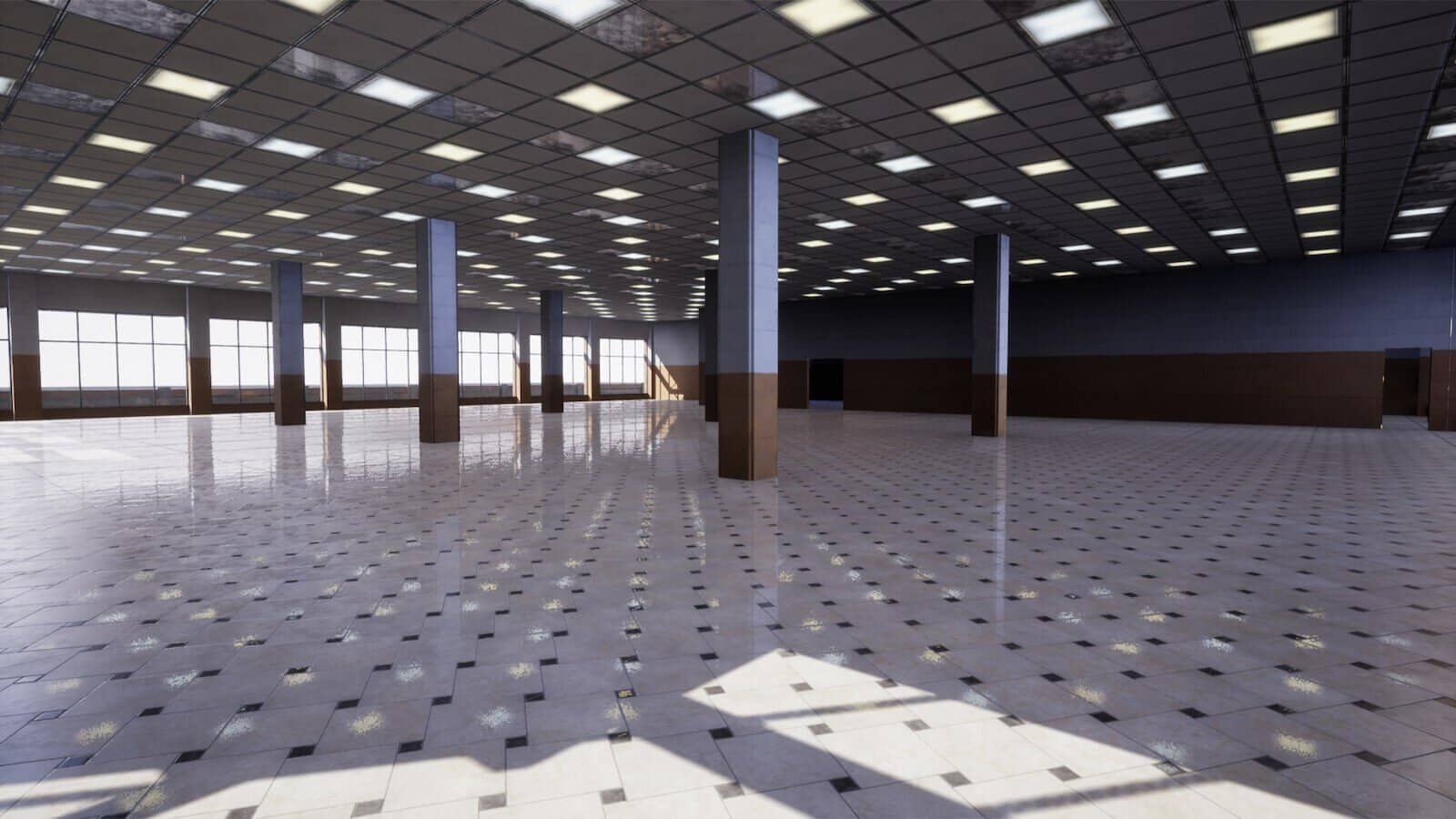 Grocery Store virtual production standing set — angle 9 on the L.A. & ABQ Castle Studios stage