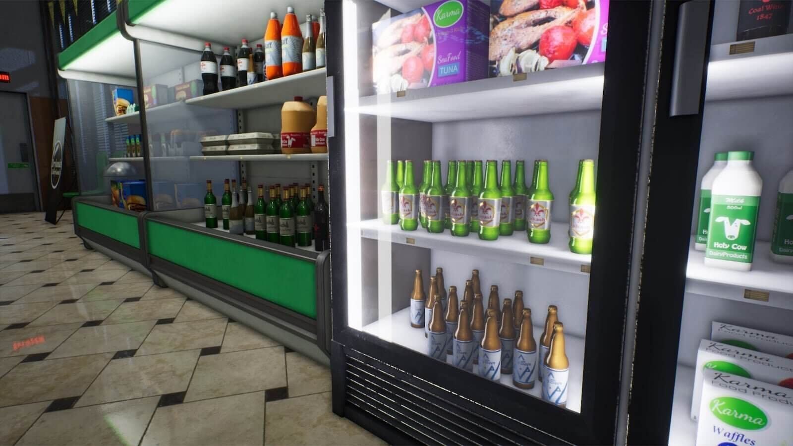 Grocery Store virtual production standing set — angle 10 on the L.A. & ABQ Castle Studios stage