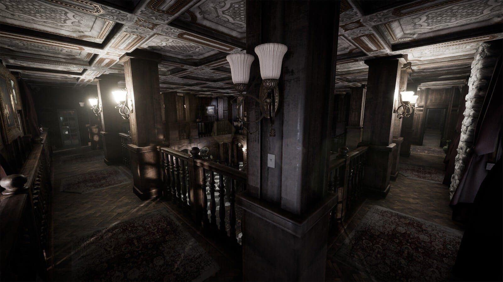 Haunted Mansion virtual production standing set — angle 11 on the L.A. & ABQ Castle Studios stage