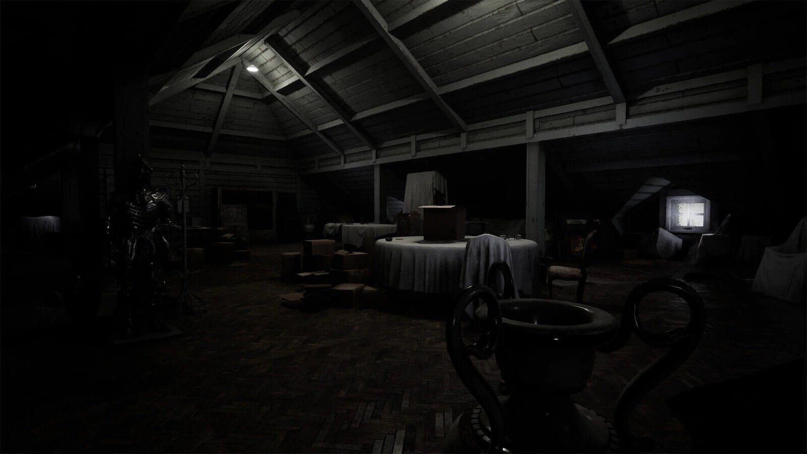 Haunted Mansion virtual production standing set — angle 14 on the L.A. & ABQ Castle Studios stage