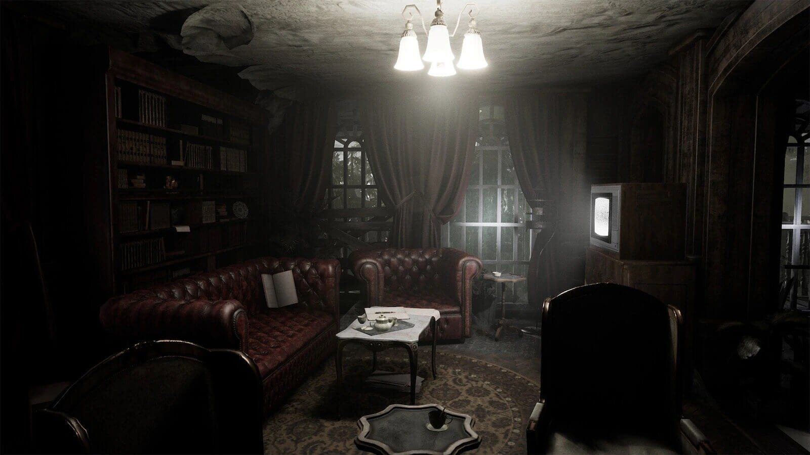 Haunted Mansion virtual production standing set — angle 17 on the L.A. & ABQ Castle Studios stage
