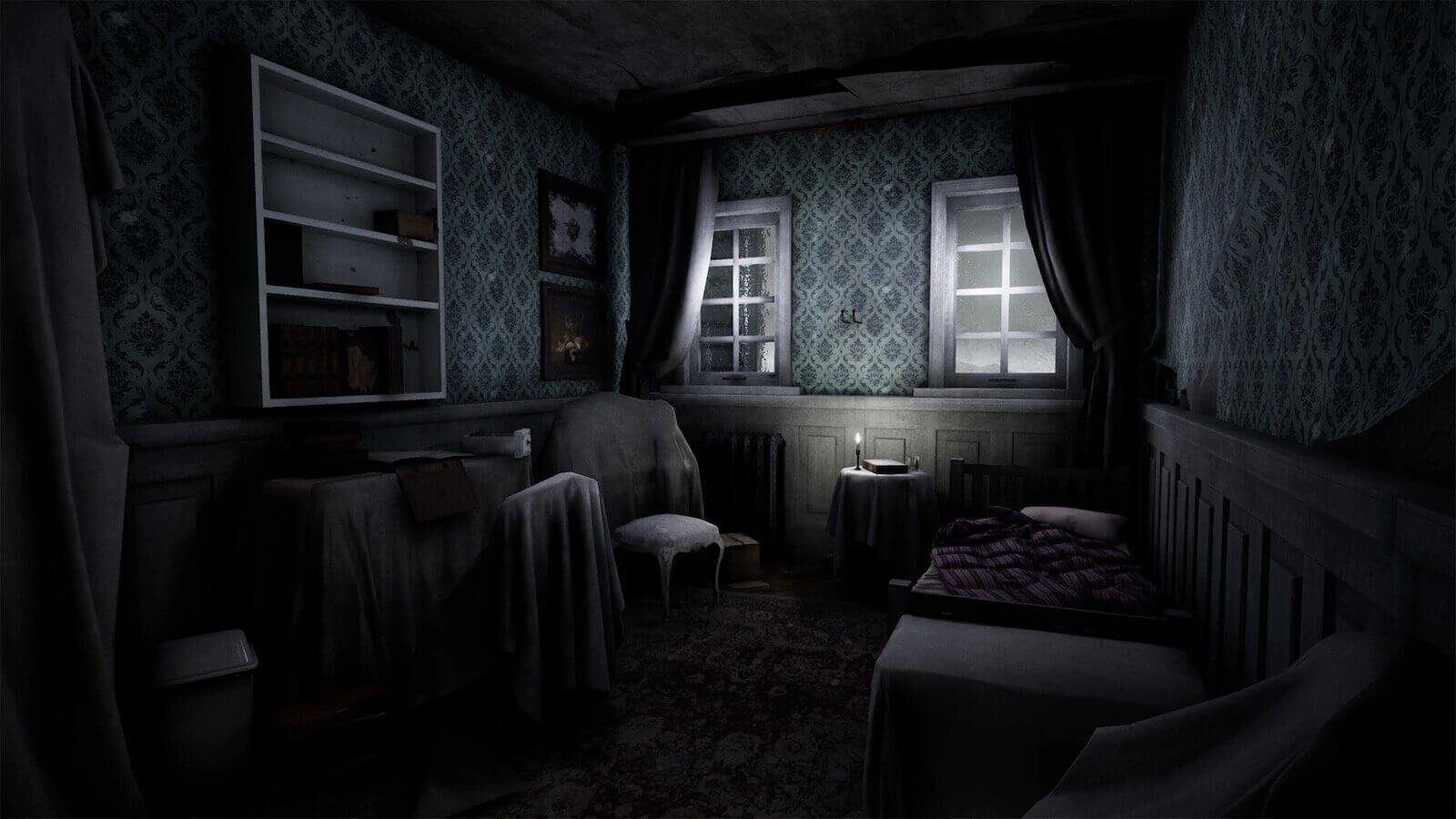 Haunted Mansion virtual production standing set — angle 8 on the L.A. & ABQ Castle Studios stage