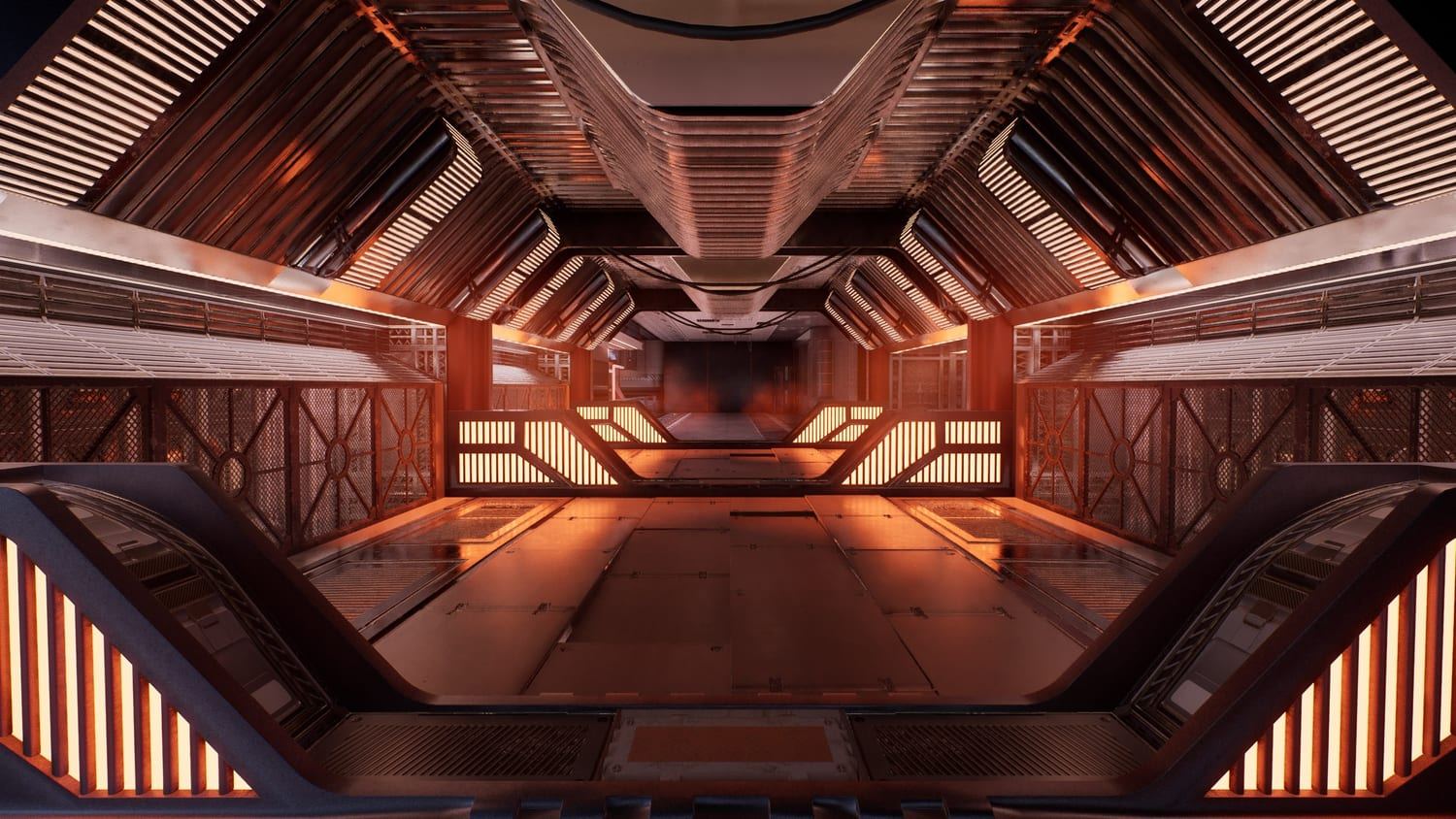 High-Tech Base virtual production standing set — angle 3 on the L.A. & ABQ Castle Studios stage