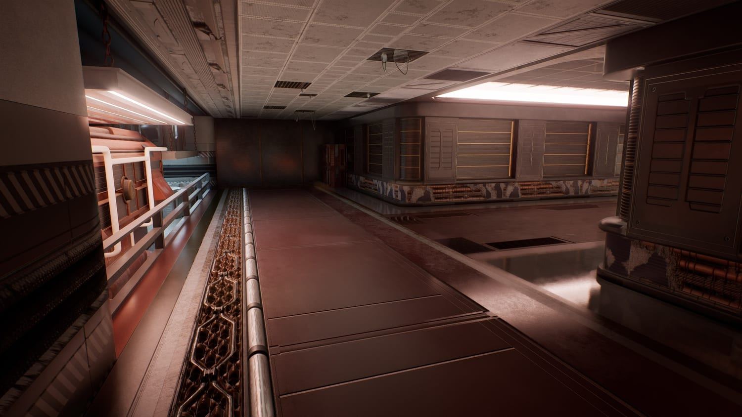 High-Tech Base virtual production standing set — angle 5 on the L.A. & ABQ Castle Studios stage