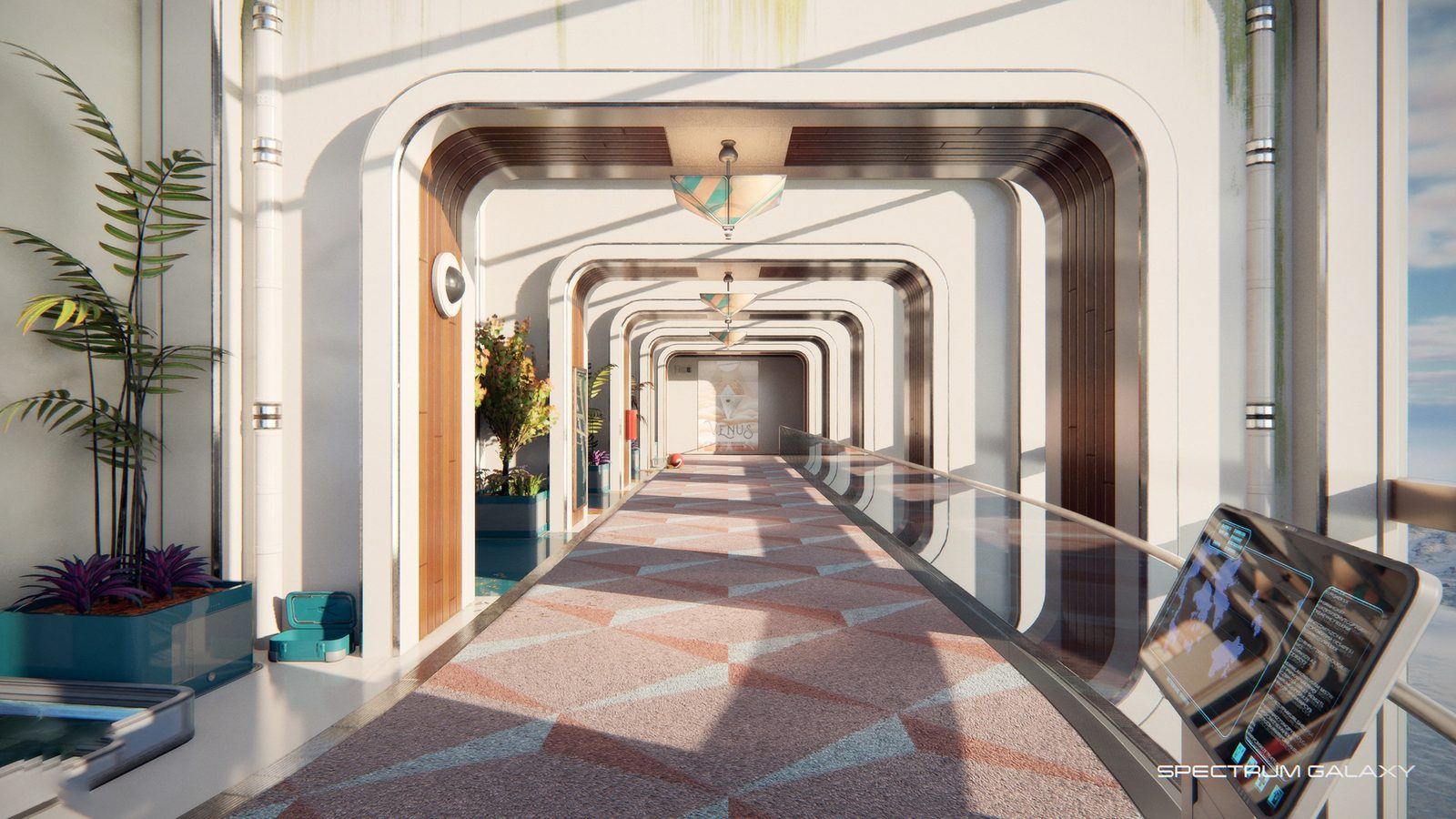 Horizon Prime Outpost virtual production standing set — angle 2 on the L.A. & ABQ Castle Studios stage
