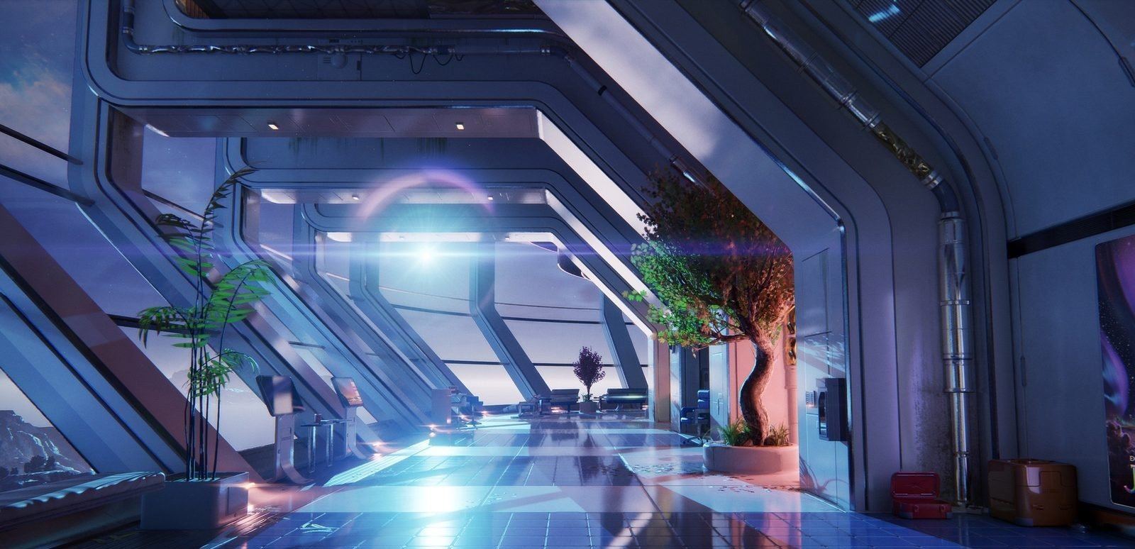 Horizon Prime Outpost virtual production standing set — angle 14 on the L.A. & ABQ Castle Studios stage