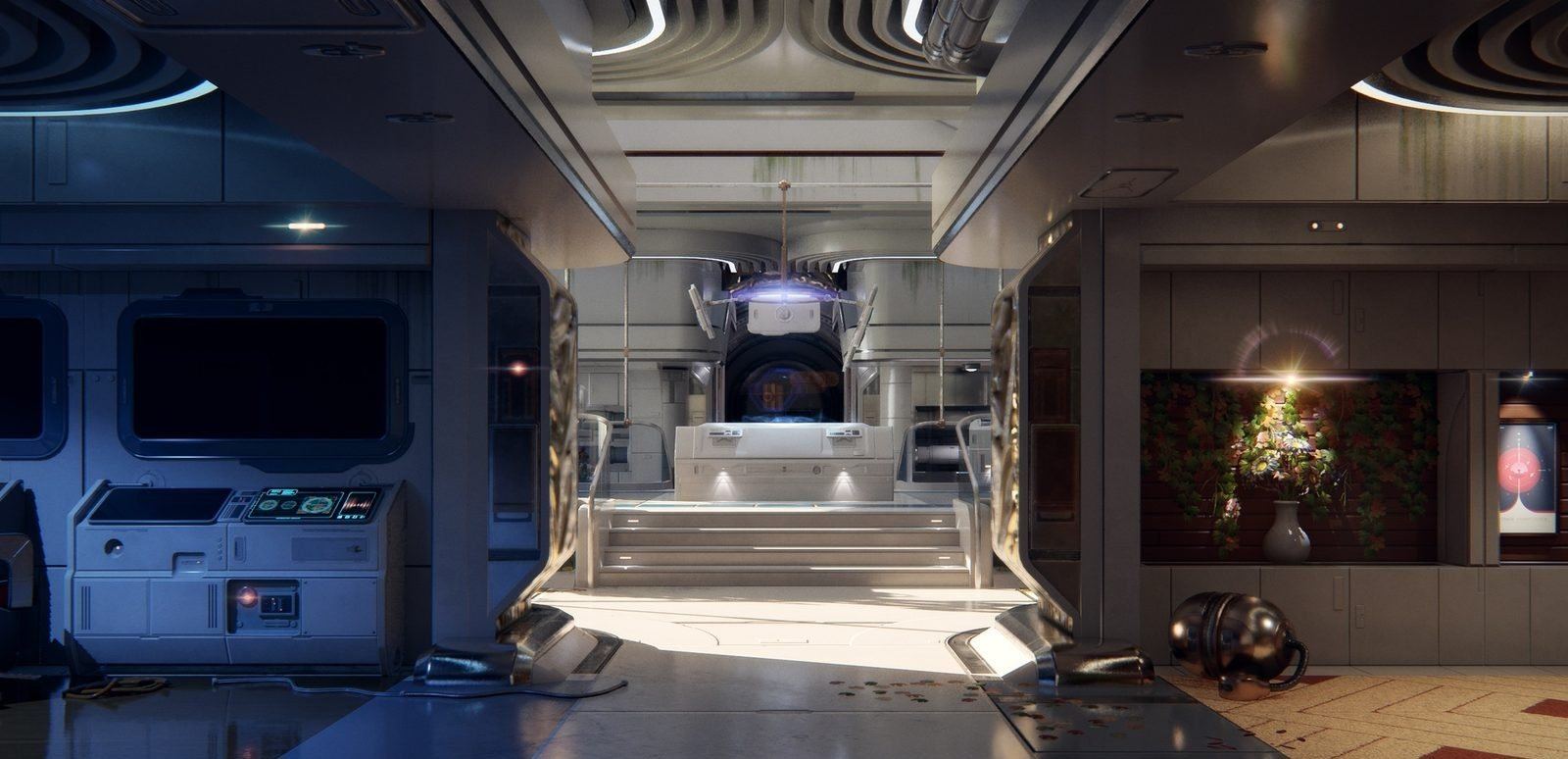 Horizon Prime Outpost virtual production standing set — angle 21 on the L.A. & ABQ Castle Studios stage