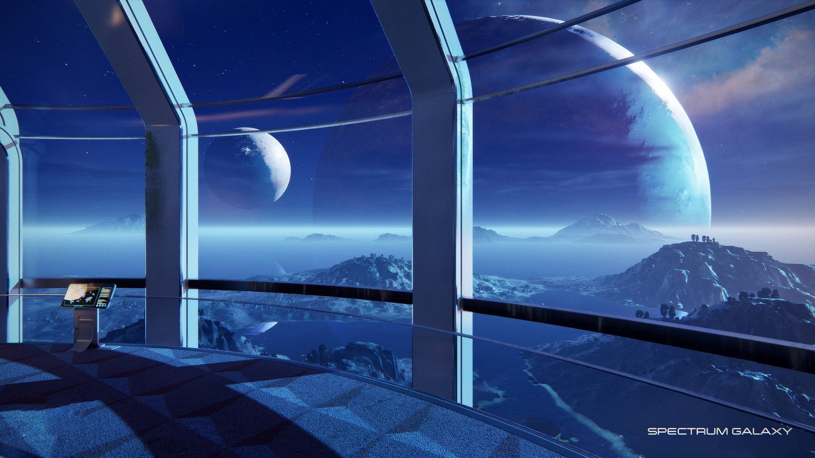 Horizon Prime Outpost virtual production standing set — angle 6 on the L.A. & ABQ Castle Studios stage