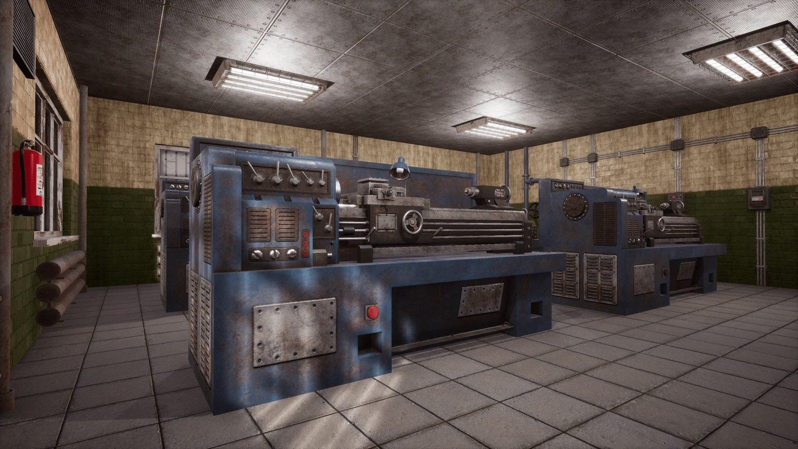 Industrial Zone virtual production standing set — angle 11 on the L.A. & ABQ Castle Studios stage