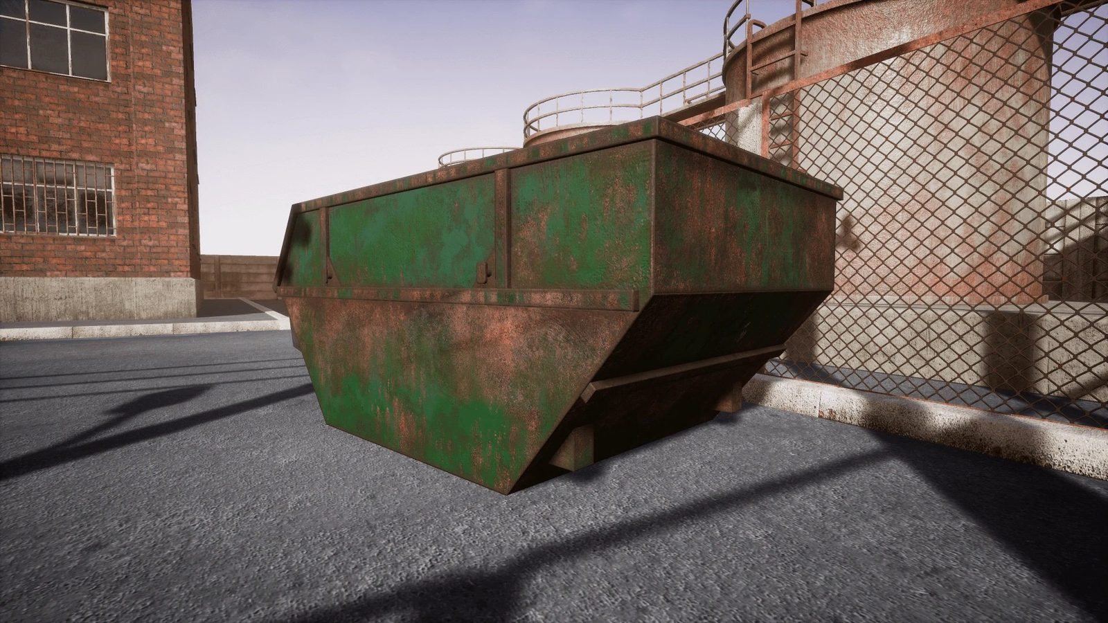 Industrial Zone virtual production standing set — angle 15 on the L.A. & ABQ Castle Studios stage