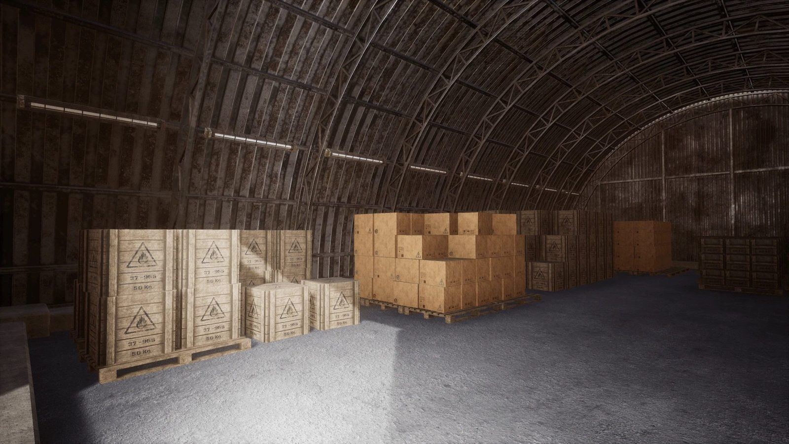 Industrial Zone virtual production standing set — angle 6 on the L.A. & ABQ Castle Studios stage