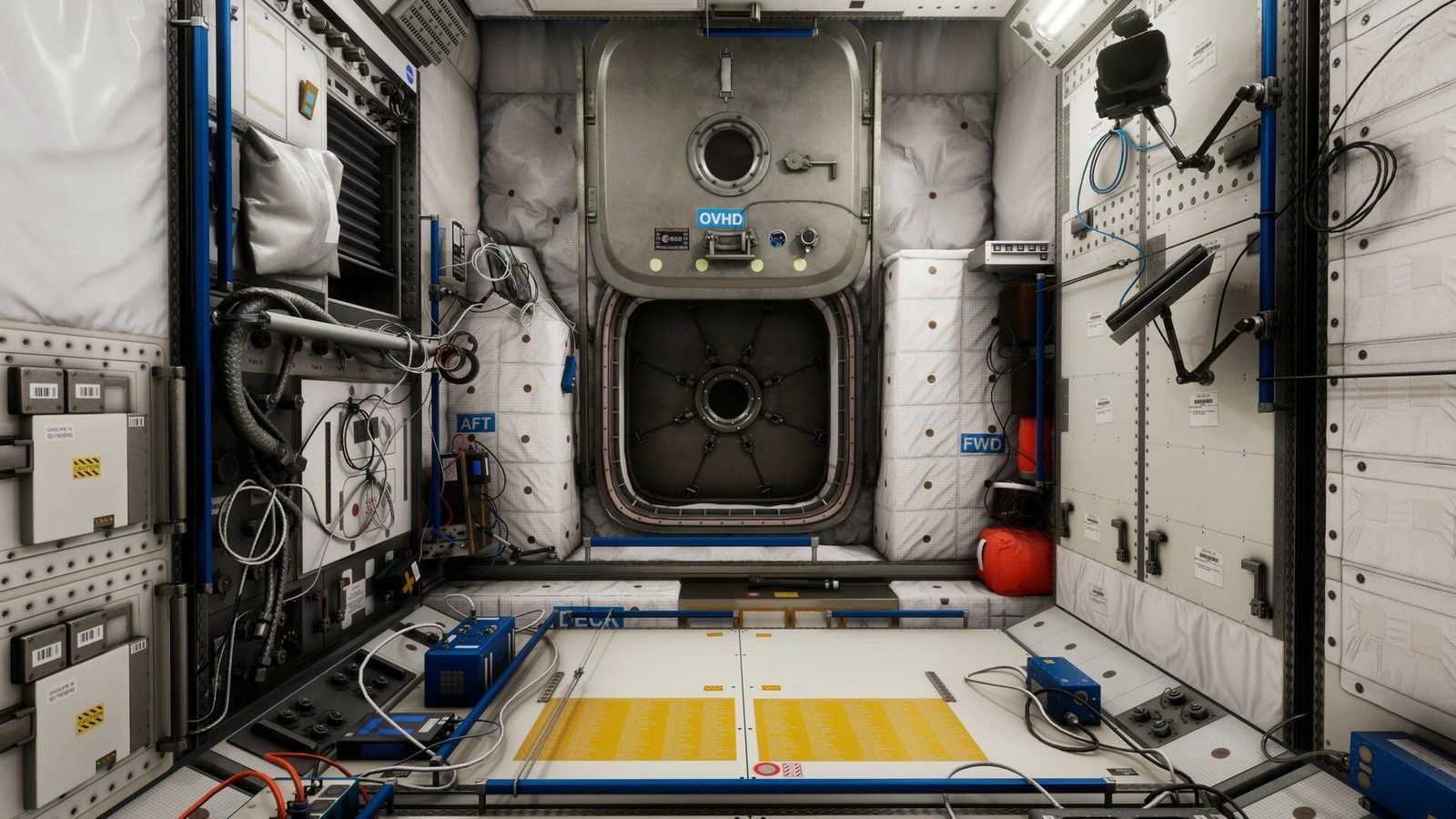 International Space Station virtual production standing set — angle 4 on the L.A. & ABQ Castle Studios stage