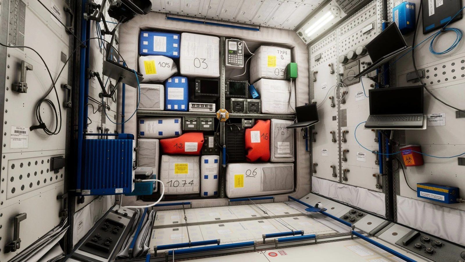 International Space Station virtual production standing set — angle 5 on the L.A. & ABQ Castle Studios stage