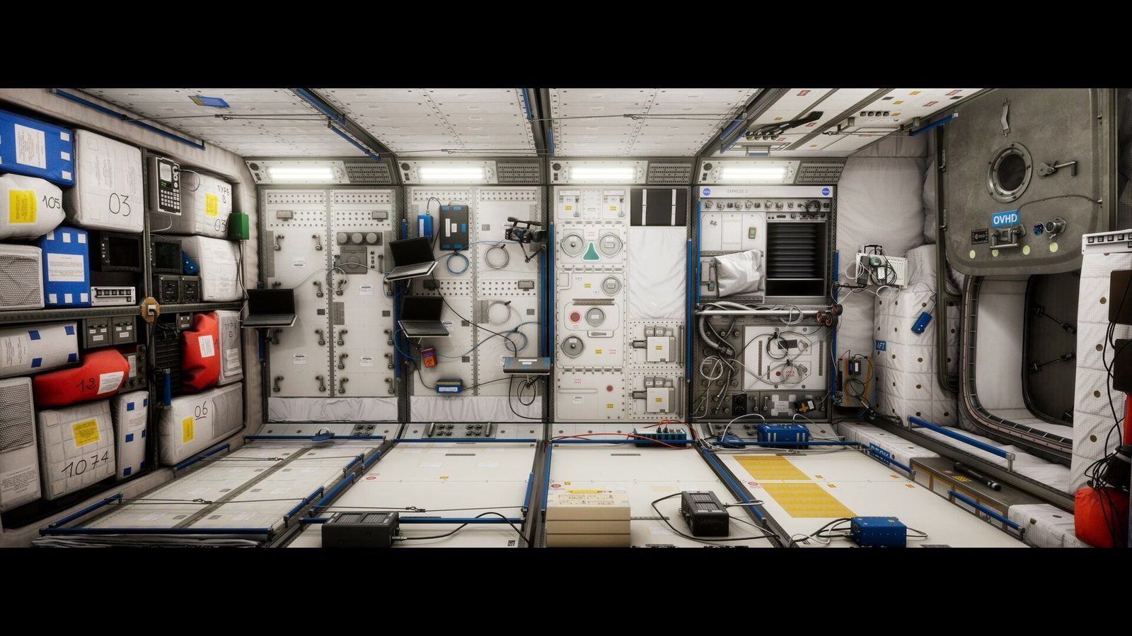 International Space Station virtual production standing set — angle 6 on the L.A. & ABQ Castle Studios stage