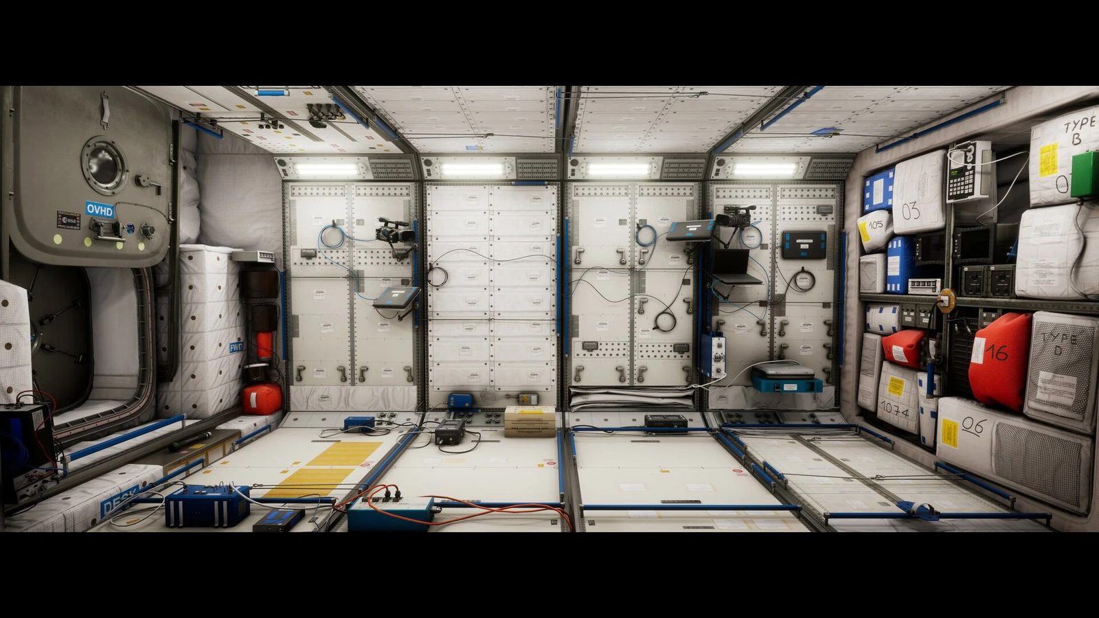 International Space Station virtual production standing set — angle 7 on the L.A. & ABQ Castle Studios stage