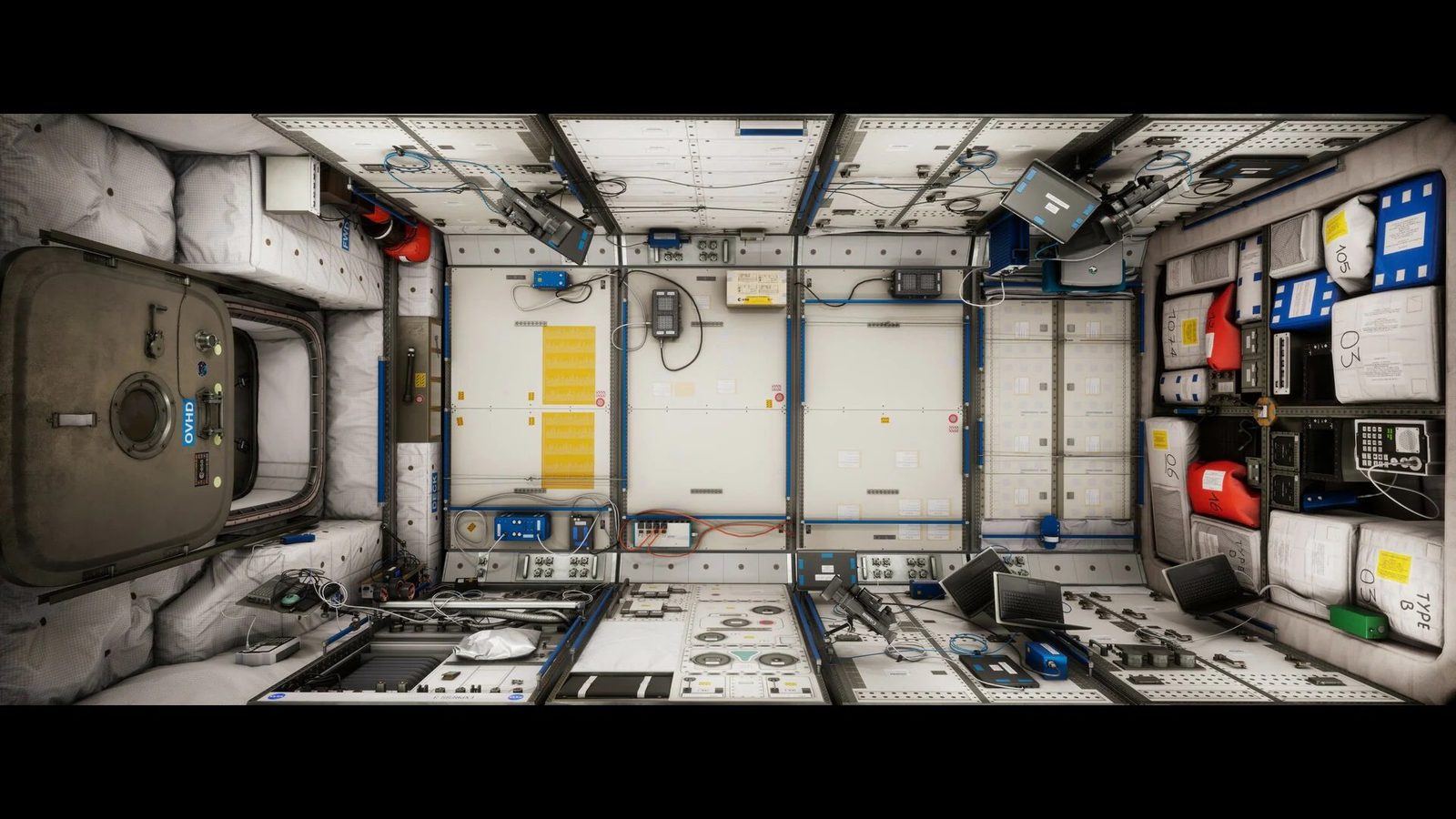 International Space Station virtual production standing set — angle 8 on the L.A. & ABQ Castle Studios stage