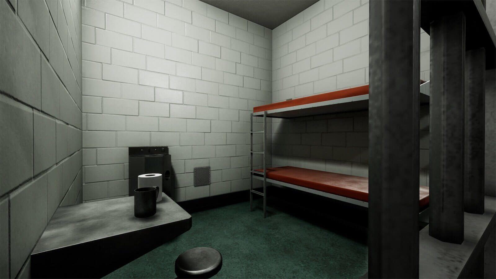 Jail virtual production standing set — angle 20 on the L.A. & ABQ Castle Studios stage