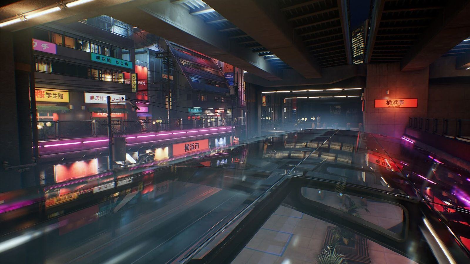 Japanese City virtual production standing set — angle 5 on the L.A. & ABQ Castle Studios stage