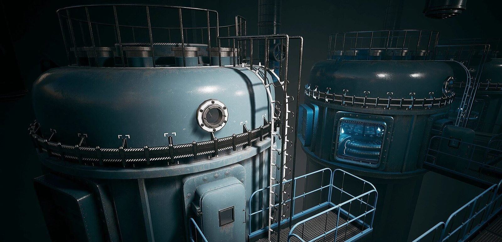 Laboratory virtual production standing set — angle 6 on the L.A. & ABQ Castle Studios stage