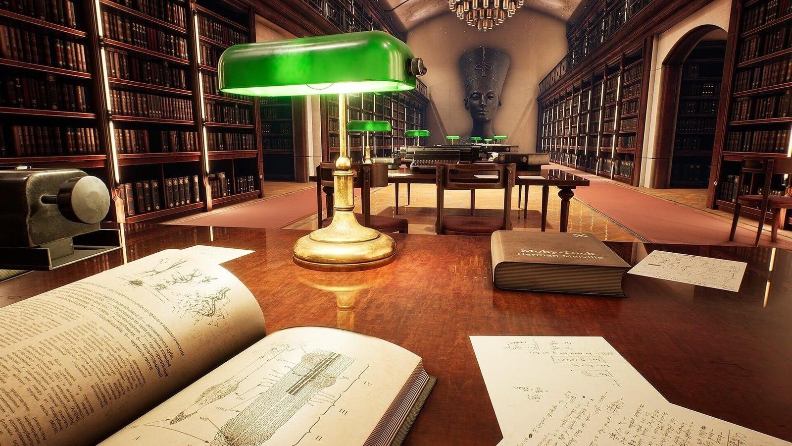 Library virtual production standing set — angle 17 on the L.A. & ABQ Castle Studios stage