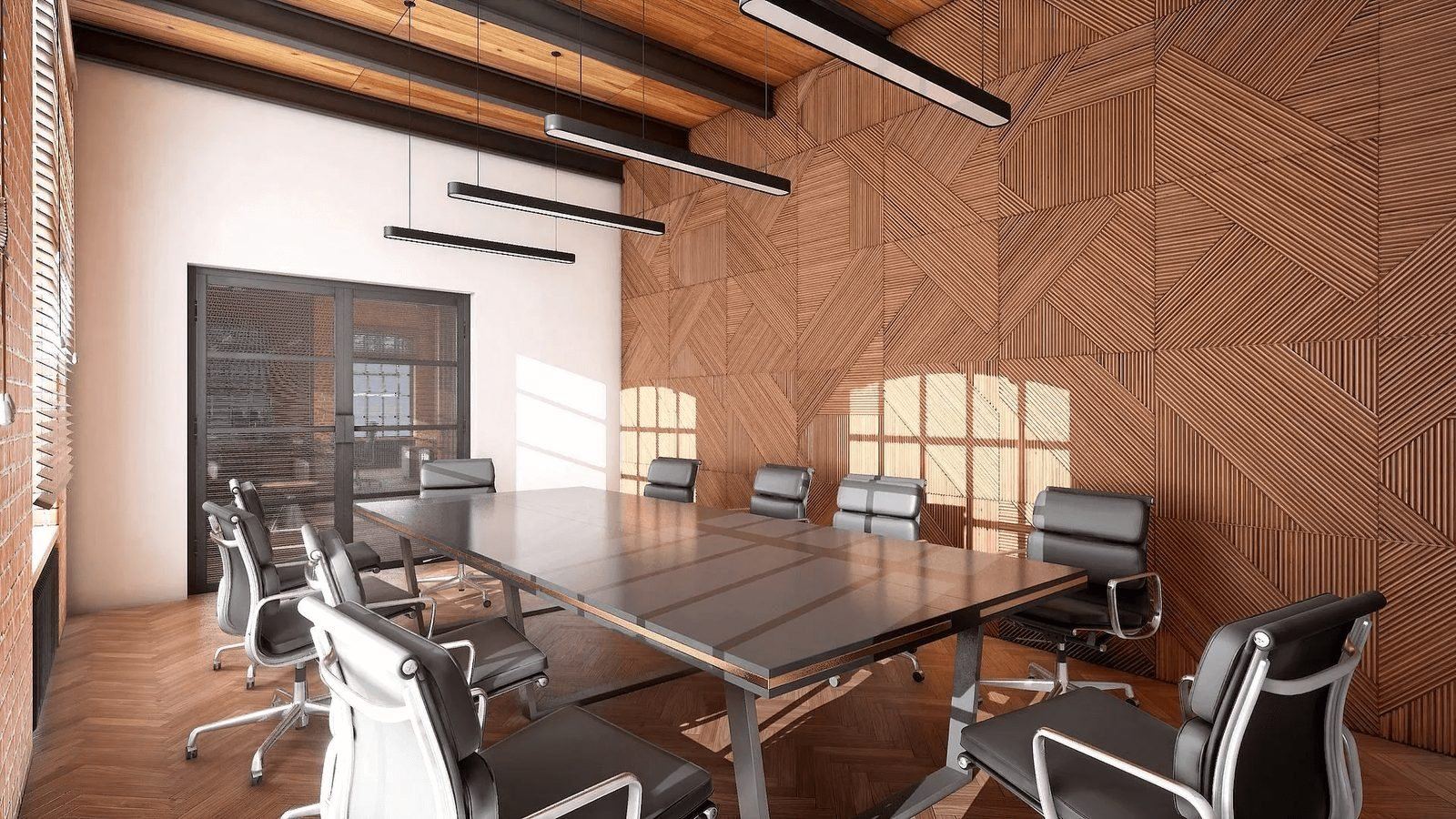 Loft Office virtual production standing set — angle 12 on the L.A. & ABQ Castle Studios stage