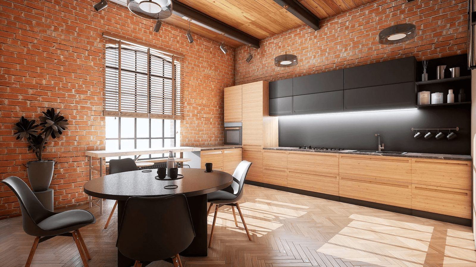 Loft Office virtual production standing set — angle 7 on the L.A. & ABQ Castle Studios stage