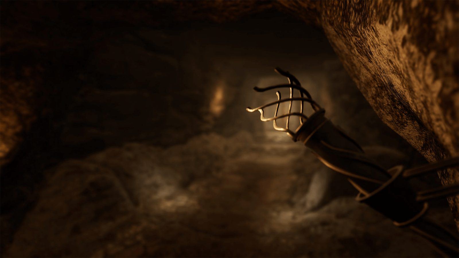 Lost Temple Cave virtual production standing set — angle 4 on the L.A. & ABQ Castle Studios stage