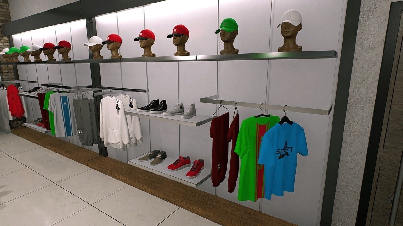 Mall virtual production standing set — angle 14 on the L.A. & ABQ Castle Studios stage