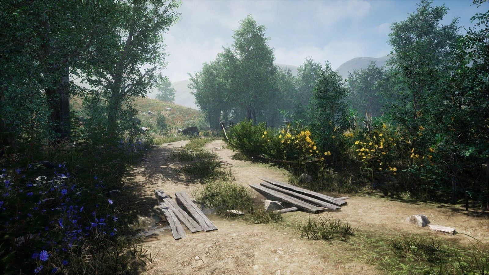 Meadow virtual production standing set — angle 13 on the L.A. & ABQ Castle Studios stage