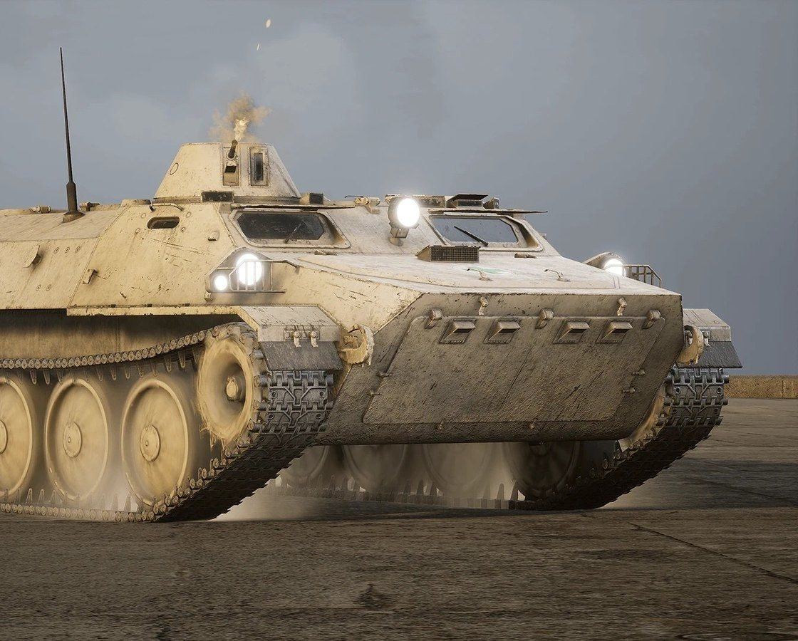 Military Vehicles virtual production standing set — angle 115 on the L.A. & ABQ Castle Studios stage