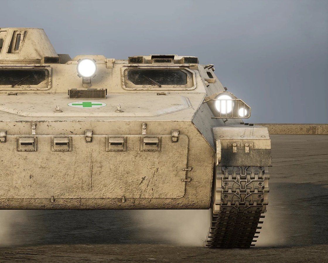 Military Vehicles virtual production standing set — angle 126 on the L.A. & ABQ Castle Studios stage