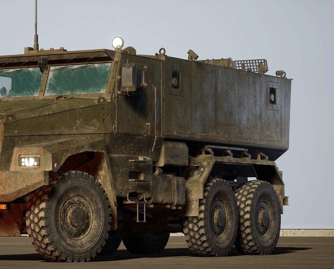 Military Vehicles virtual production standing set — angle 22 on the L.A. & ABQ Castle Studios stage
