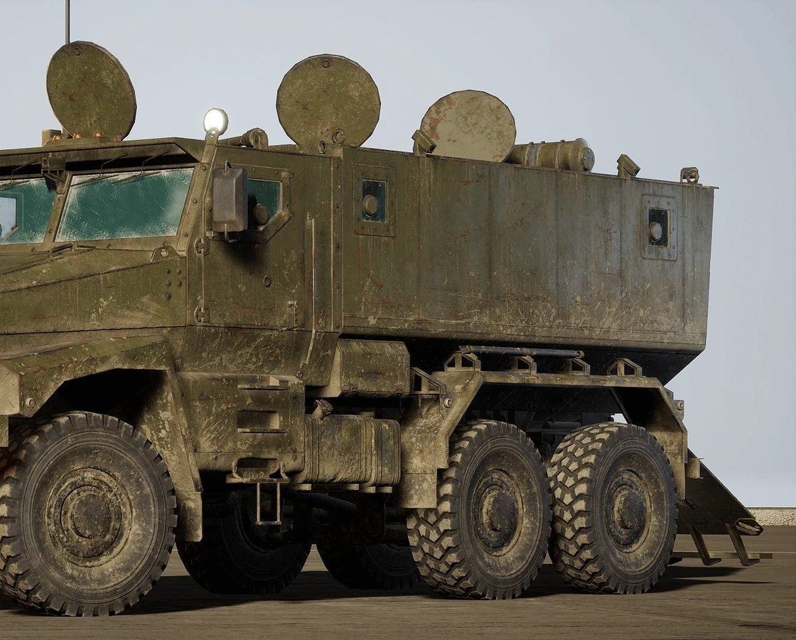 Military Vehicles virtual production standing set — angle 31 on the L.A. & ABQ Castle Studios stage