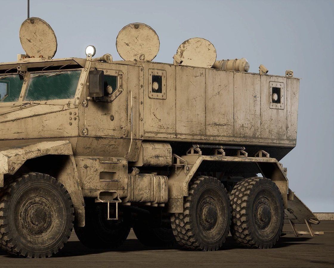 Military Vehicles virtual production standing set — angle 32 on the L.A. & ABQ Castle Studios stage